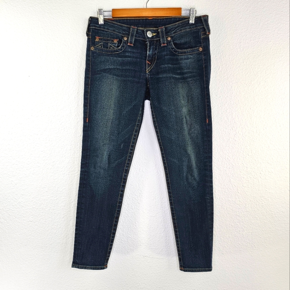 True Religion Holly Skinny Low Rise Denim Jeans 30